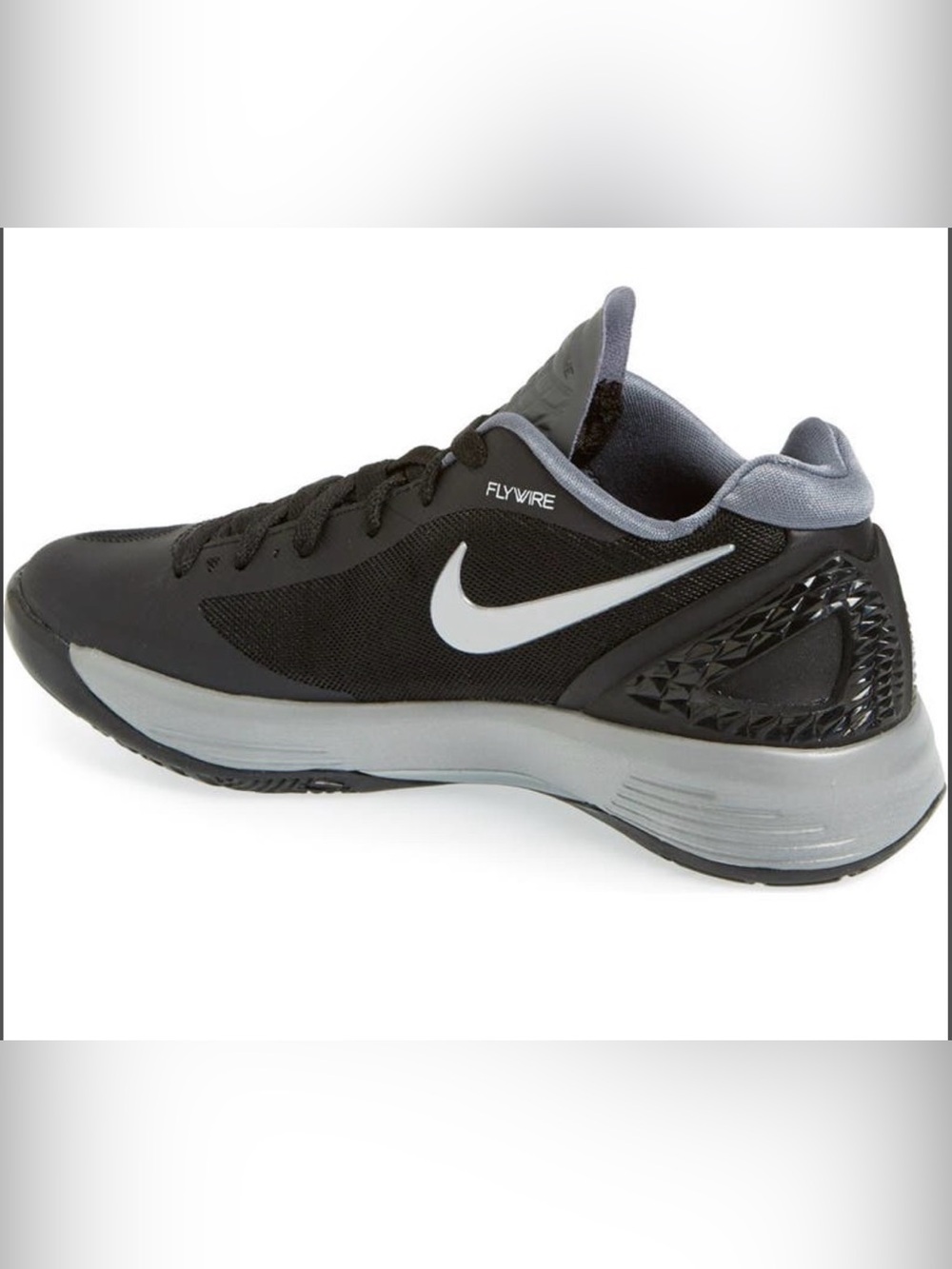 Nike Black and Gray flywire hyperspike low top women’s volleyball sneakers